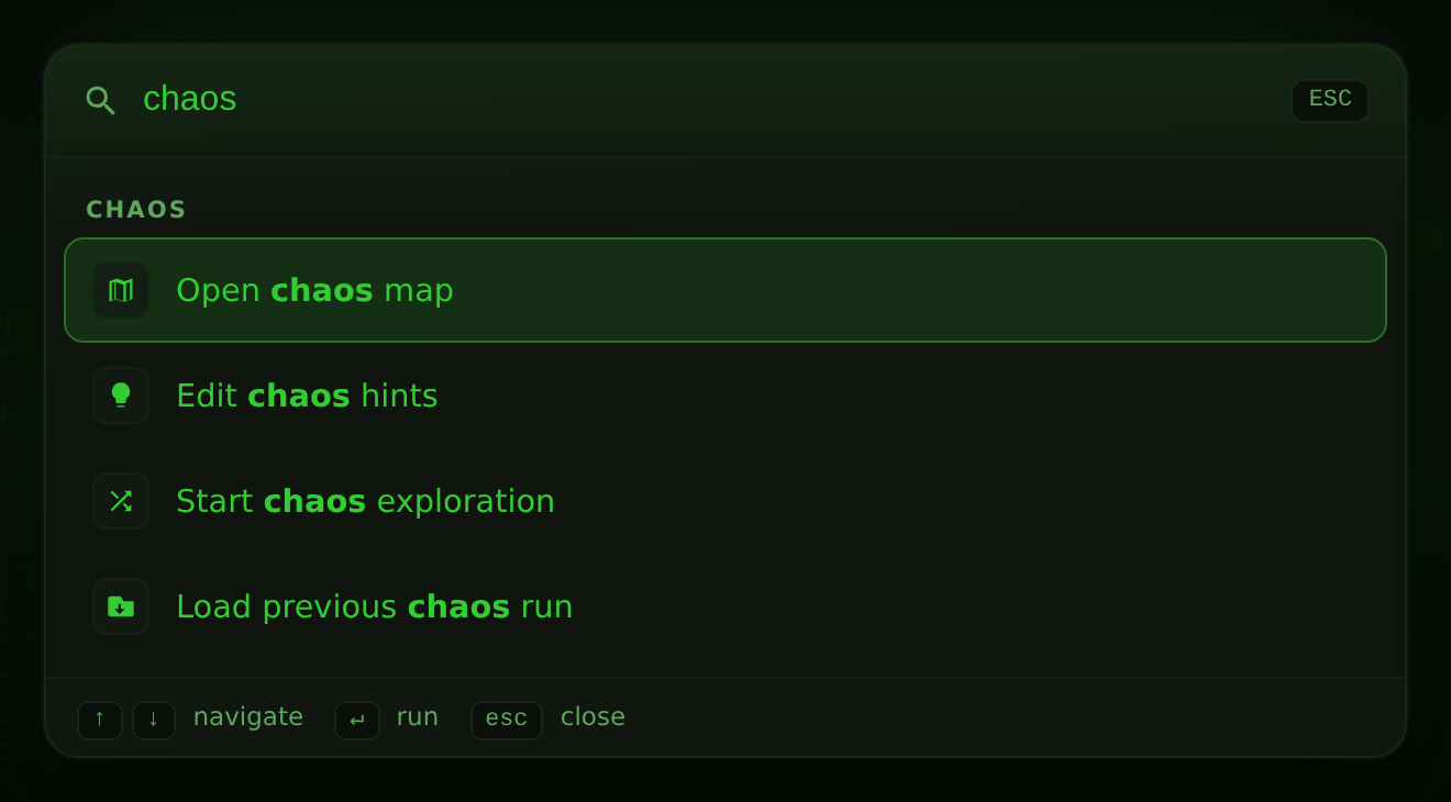 Command palette