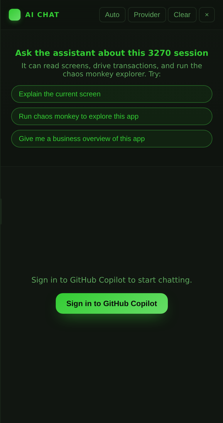 AI chat side panel