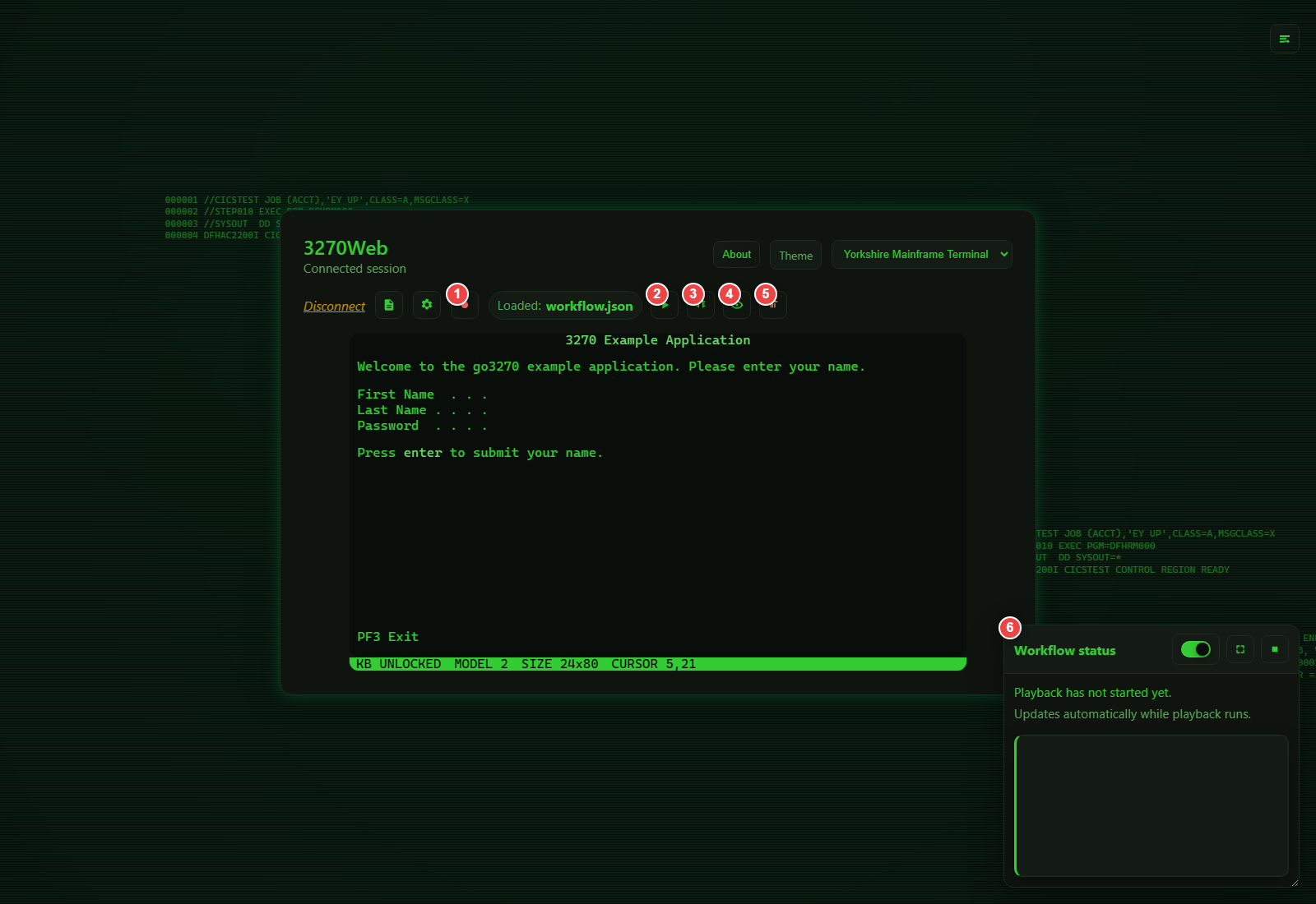Recording and playback screenshot